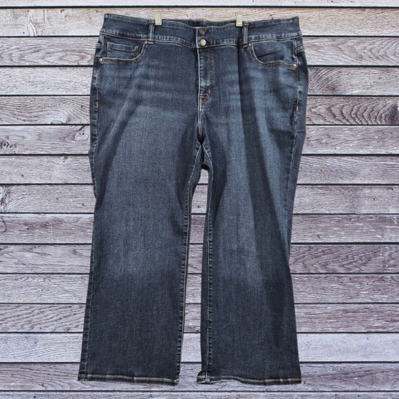 Lane Bryant SZ 24P Hi Rise Boot Cut Flex Waistband Med Wash Tight Tummy Jeans - Picture 1 of 11